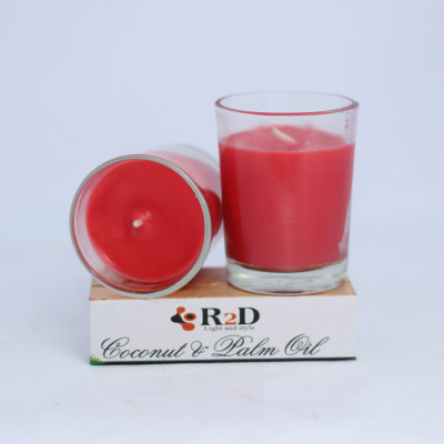 Nến Không Khói Đỏ, Nến Thắp Sáng, Đèn Cầy Ly, Chính Hãng Đến Từ Shop R2D, Làm Từ Thành Phần Tự Nhiên, Lành Tính.