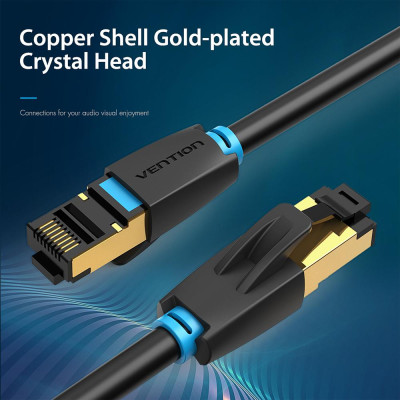 Cáp vá CAT840Gbps/Cáp mềm PVC với Áo khoác LSZH che chắn SFTP IKABI 3M