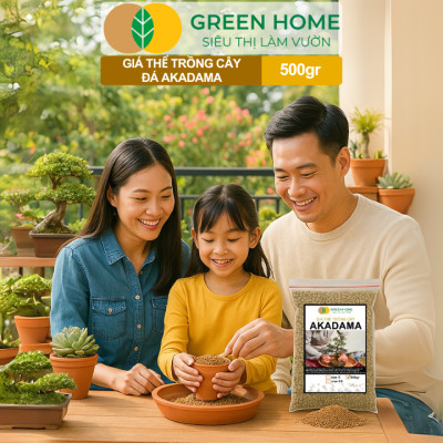 Đất Akadama Mềm Greenhome, Giá Thể Bonsai, Kiểng Lá, Sen Đá, Phân Nền Thủy Sinh, Nhiều Dưỡng Chất