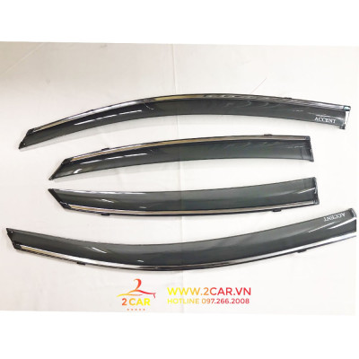 Vè Che Mưa Xe Hyundai Accent 2018- 2021, 2022 chỉ mạ crom cao cấp