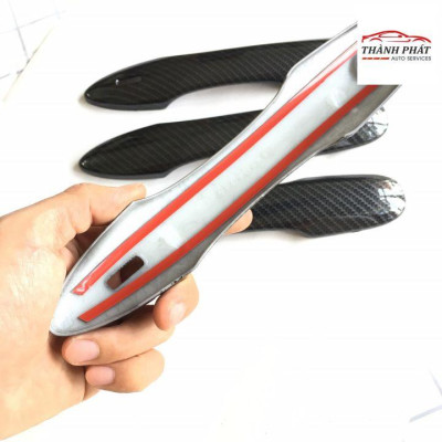 Ốp Tay Nắm, Hõm Cửa Carbon Toyota Cross 2020 2021 chất liệu cao cấp loại 1