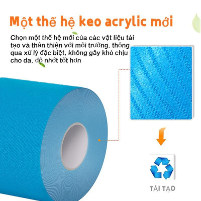 Băng keo thể thao quấn cổ chân giày đá bóng tự dính, băng cuốn bó gối dán cơ thể thao cổ tay ngón tay
