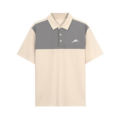 Áo Polo Nam Thể Thao Cổ Sơ Mi ALLPUR CoolMax Siêu Mát - Ngăn mùi - Màu Kem Phối Xám