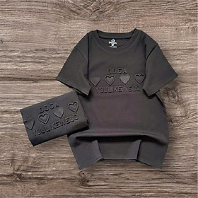 Aó thun babytee chất borip cotton mát rượi DOGA thiết kế chữ dập nổi đẹp M192