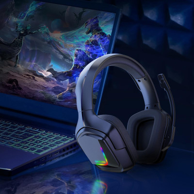 Tai nghe chơi game có dây 3,5 mm âm thanh vòm thể thao điện tử có mic điều khiển âm lượng ONIKUMA K20