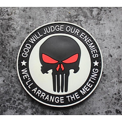 Patch_miếng dán PVC Skull_chiến thuật