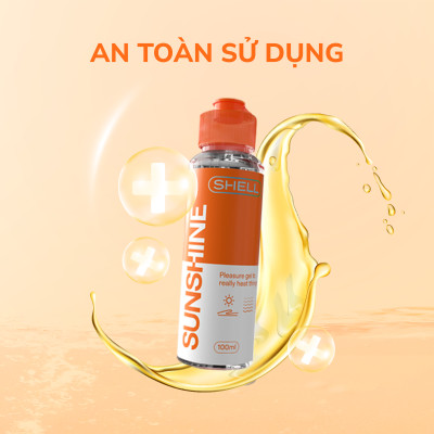 Gel bôi trơn ấm nóng Shell Sunshine - Chai 100ml | SHELL CHÍNH HÃNG