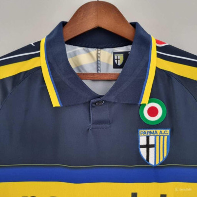 Áo Bóng Đá Retro Parma 1999 - Sân Khách bản cao cấp vải Cotton Polyester