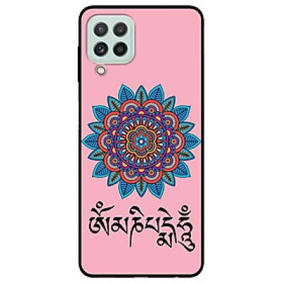 Ốp lưng dành cho Samsung A22 - Samsung S21 FE mẫu Om Mani Padme Hum Hồng Xanh