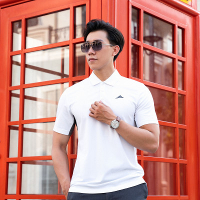 Áo Polo Nam Cổ Bẻ, Phối Nách, Xẻ Tà ALLPUR Công Nghệ Coolmax Siêu Mát - Chống Nhăn - Ngăn Mùi - Màu Trắng