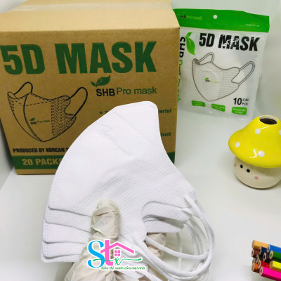 Thùng khẩu trang 5d SHB pro mask nguyên thùng, 5d mask hàn quốc cao cấp