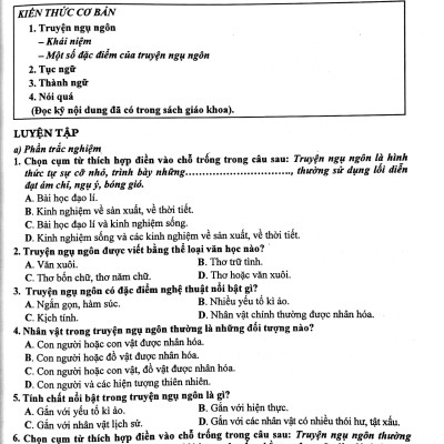 Bài Tập Phát Triển Năng Lực Ngữ Văn 7/2 (KN)