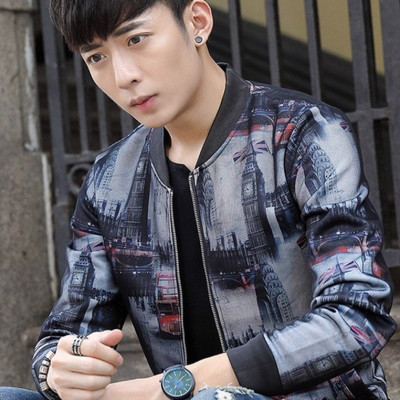 Aó khoác nam Titishop in hình 3D AKN456