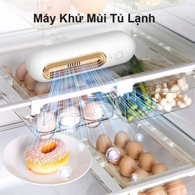 MáyKhử Mùi TủLạnh Mini Tích Hợp Oozone – Lọc Khônng Khíi & Diệt Khuẩn Hiệu Quả đèn trợ sáng