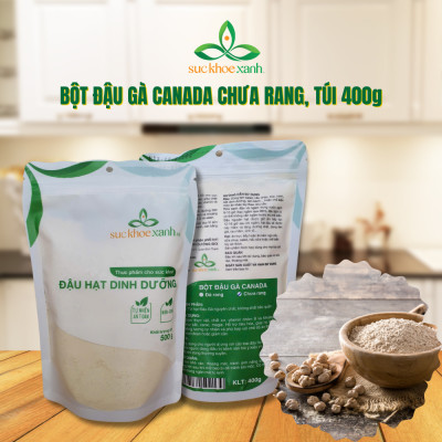 Bột đậu gà chưa rang Canada 400g