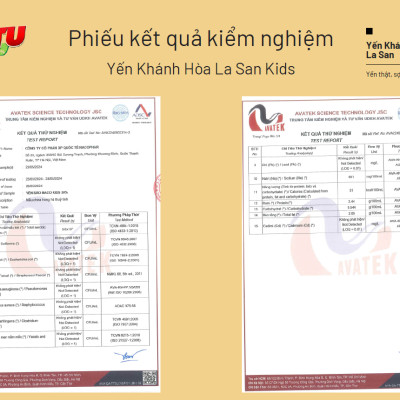 [CÓ NANO CANXI VÀ 30% YẾN TƯƠI] Yến Khánh Hòa La San Kids Nano Canxi dành cho trẻ em, tăng chiều cao, tăng sức đề kháng