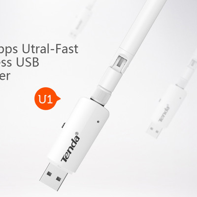 USB Wifi Chuẩn N Tốc Độ 300Mbps Tenda U1 - Hàng Chính Hãng